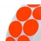 Preview: Fabric Adhesive dots, strong adhesive on one side, Ø 30mm, neon-orange